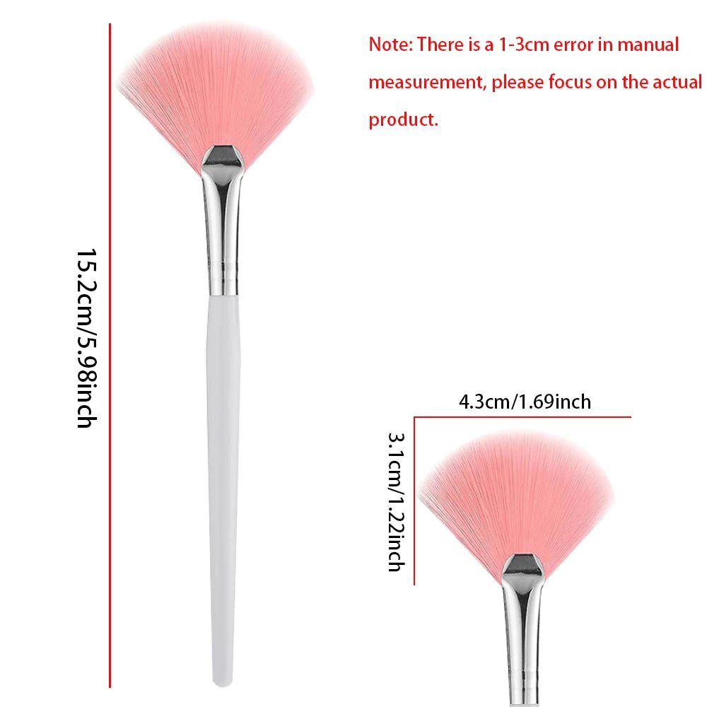 3/9/15 Pieces Facial Fan Mask Brushes Soft Mask Brush Applicator Esthetician Facial Mask Brushes For Women Girls Cosmetic Tools - Velvet Haven