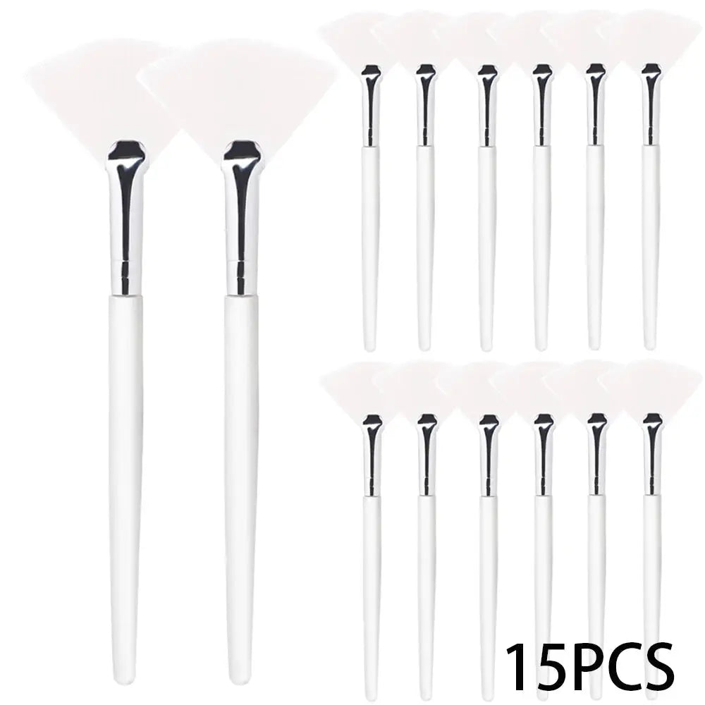 3/9/15 Pieces Facial Fan Mask Brushes Soft Mask Brush Applicator Esthetician Facial Mask Brushes For Women Girls Cosmetic Tools - Velvet Haven