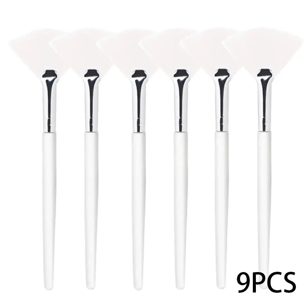 3/9/15 Pieces Facial Fan Mask Brushes Soft Mask Brush Applicator Esthetician Facial Mask Brushes For Women Girls Cosmetic Tools - Velvet Haven