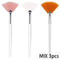 3/9/15 Pieces Facial Fan Mask Brushes Soft Mask Brush Applicator Esthetician Facial Mask Brushes For Women Girls Cosmetic Tools - Velvet Haven