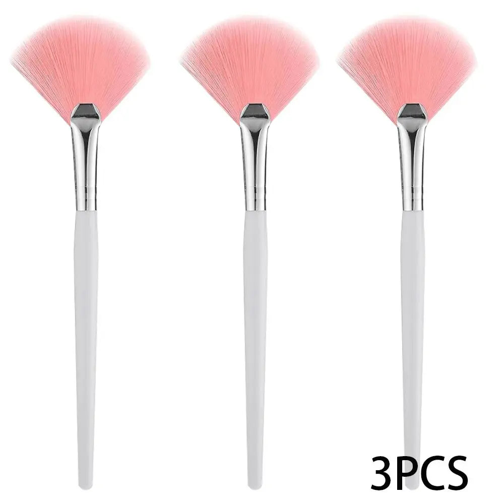 3/9/15 Pieces Facial Fan Mask Brushes Soft Mask Brush Applicator Esthetician Facial Mask Brushes For Women Girls Cosmetic Tools - Velvet Haven