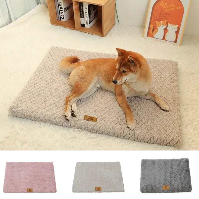 3D Foam Pet Bed With Removable Washable Faux Fur Cover Orthopedic Waterproof Dog Bed For Crate Anti-Slip Bottom Dog Bed - Velvet Haven
