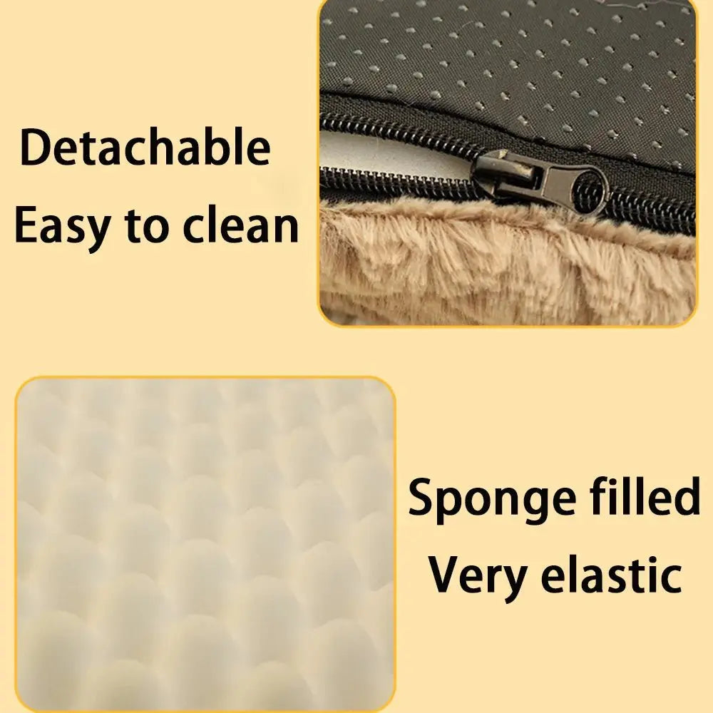 3D Foam Pet Bed With Removable Washable Faux Fur Cover Orthopedic Waterproof Dog Bed For Crate Anti-Slip Bottom Dog Bed - Velvet Haven