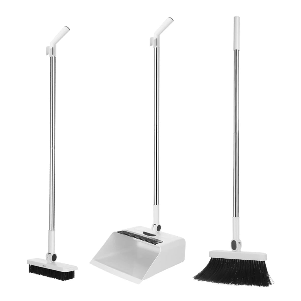3in 1 Broom and Dustpan Set Floor Brush Long-handled Broom And Dustpan For Home Office School Dorm - Velvet Haven