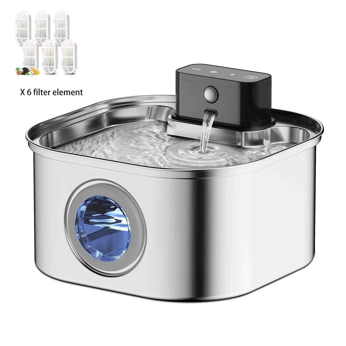 3L 5V Rechargable Automatic Stainless Steel Dogs Water Fountain 4000mAh Wireless Pet Drinker Battery Sensor Dispenser Cat Bowls - Velvet Haven