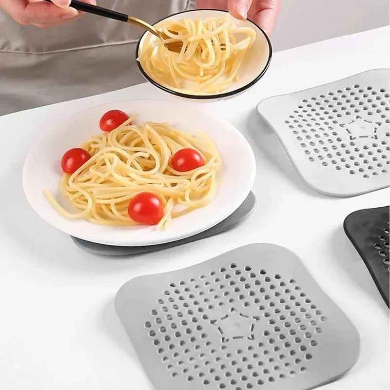 3PCS Drain Hair Catcher Filter Sink Anti-blocking Strainer Bathtub Shower Floor Silicone Stopper Cover Kitchen Bathroom Accessor - Velvet Haven