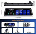 4-Channel Rearview Mirror Dash Camera 360° Recording Car DVR Interior WiFi App 1080P Night Vision 24H Parking Monitor - Velvet Haven