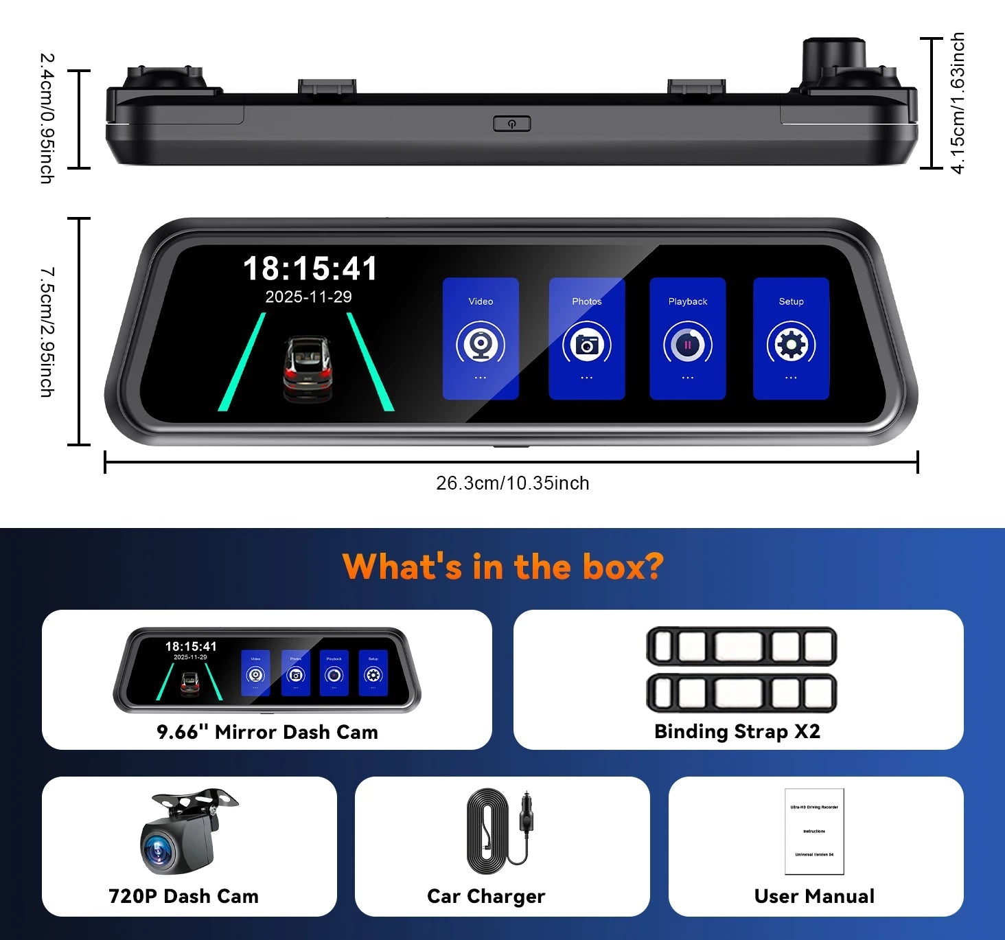 4-Channel Rearview Mirror Dash Camera 360° Recording Car DVR Interior WiFi App 1080P Night Vision 24H Parking Monitor - Velvet Haven