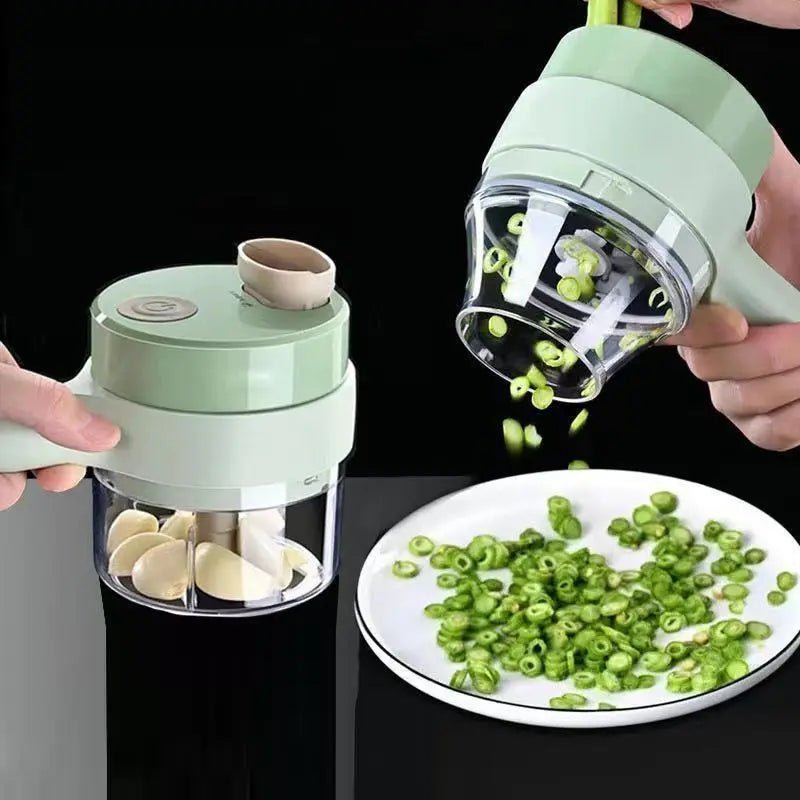 4-in-1 Cordless Electric Vegetable Cutter & Food Chopper Set - Velvet Haven