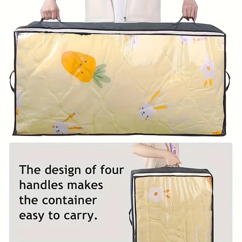 4-Piece Under-Bed Storage, 90-Liter Foldable Wardrobe Storage Box and Under-Bed Storage Bin - Velvet Haven