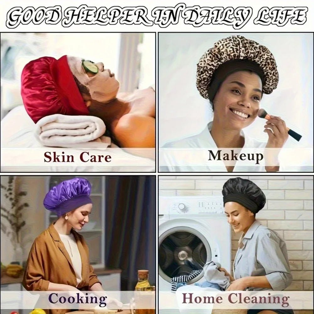 4/12-Piece Heatless Curling Kit with Sleep Mask & Shower Cap - Velvet Haven