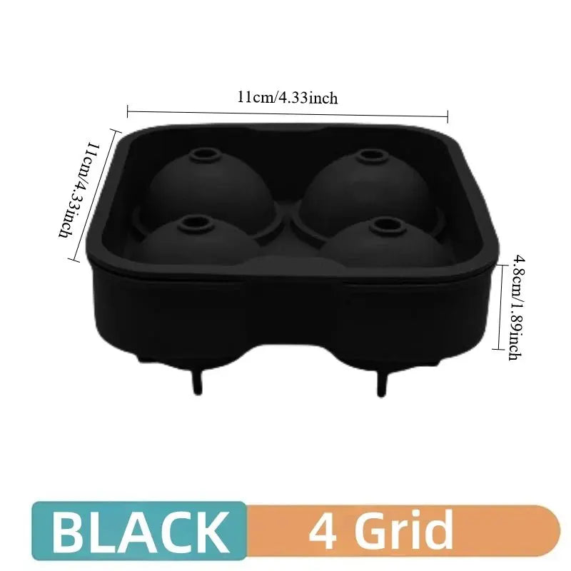4/6/8Grid Ice Ball Maker Silicone Ice Cube Mold Tray DIY Freeze Ice Maker Kitchen Barware Tools Perfect for Freezer Cocktail - Velvet Haven