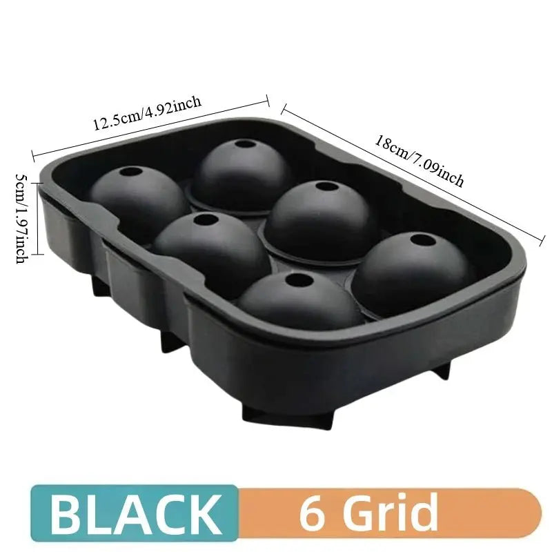 4/6/8Grid Ice Ball Maker Silicone Ice Cube Mold Tray DIY Freeze Ice Maker Kitchen Barware Tools Perfect for Freezer Cocktail - Velvet Haven