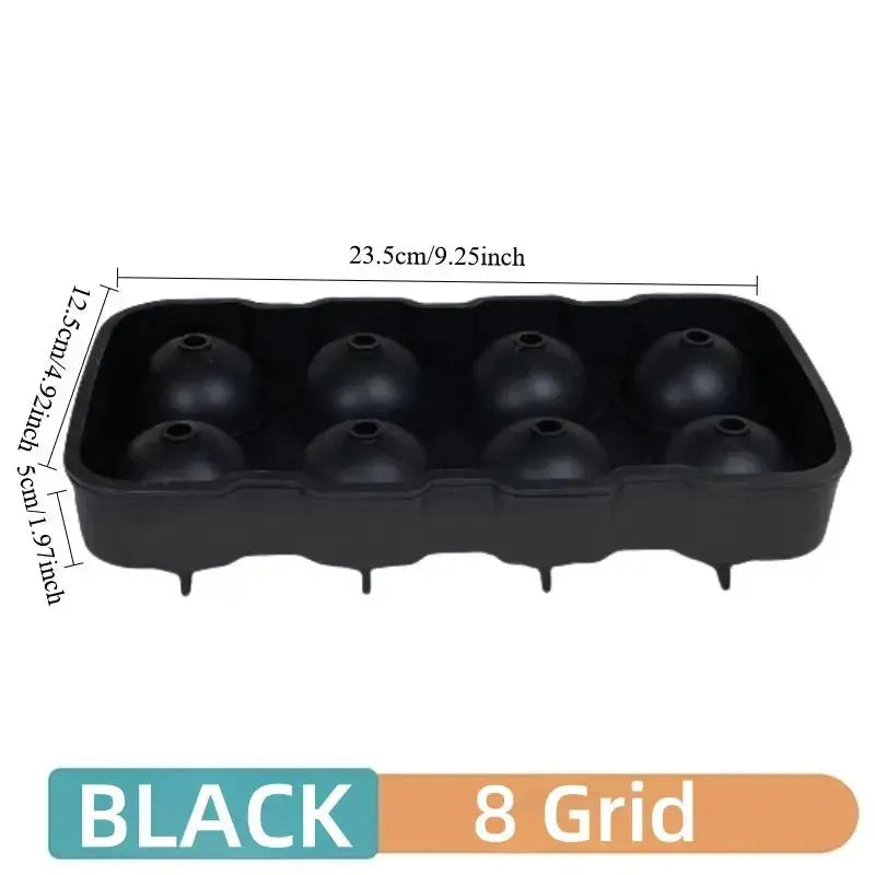 4/6/8Grid Ice Ball Maker Silicone Ice Cube Mold Tray DIY Freeze Ice Maker Kitchen Barware Tools Perfect for Freezer Cocktail - Velvet Haven
