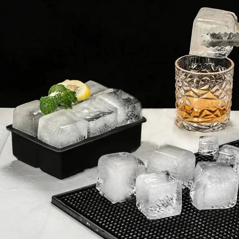 4/6/8Grid Ice Ball Maker Silicone Ice Cube Mold Tray DIY Freeze Ice Maker Kitchen Barware Tools Perfect for Freezer Cocktail - Velvet Haven