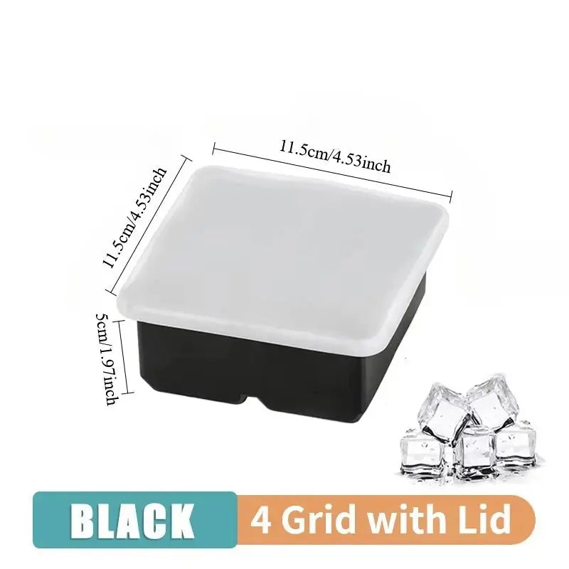 4/6/8Grid Ice Ball Maker Silicone Ice Cube Mold Tray DIY Freeze Ice Maker Kitchen Barware Tools Perfect for Freezer Cocktail - Velvet Haven