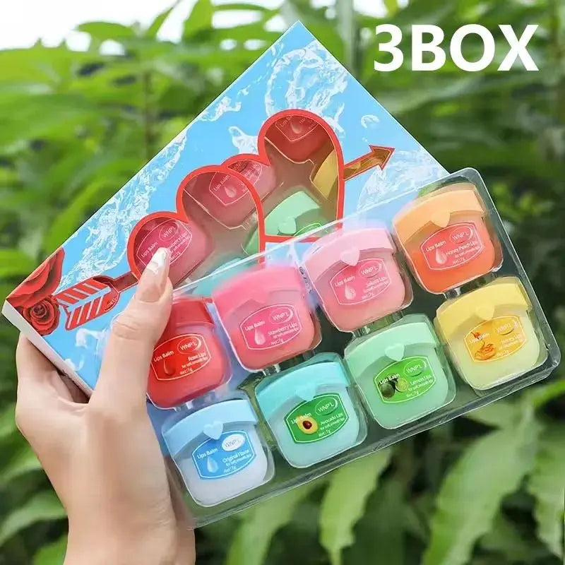 4/6/8pcs Fruit Series Lip Balm Set Set Moisturizing Refreshing Non-sticky Anti-Cracked Lip Mask Vaseline for Lips Makeup - Velvet Haven