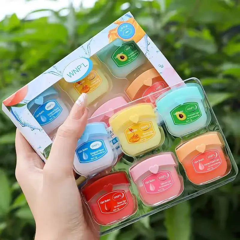 4/6/8pcs Fruit Series Lip Balm Set Set Moisturizing Refreshing Non-sticky Anti-Cracked Lip Mask Vaseline for Lips Makeup - Velvet Haven