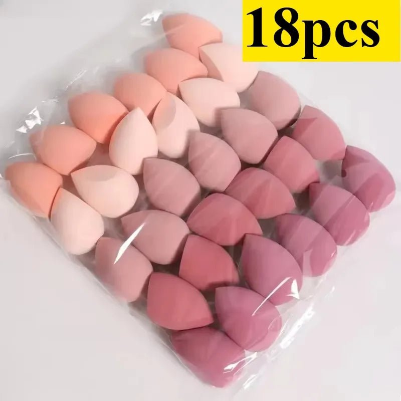4/7/18piece makeup sponge set suitable for liquid BB cream powder application makeup egg dry wet dual-use powder puff girl - Velvet Haven