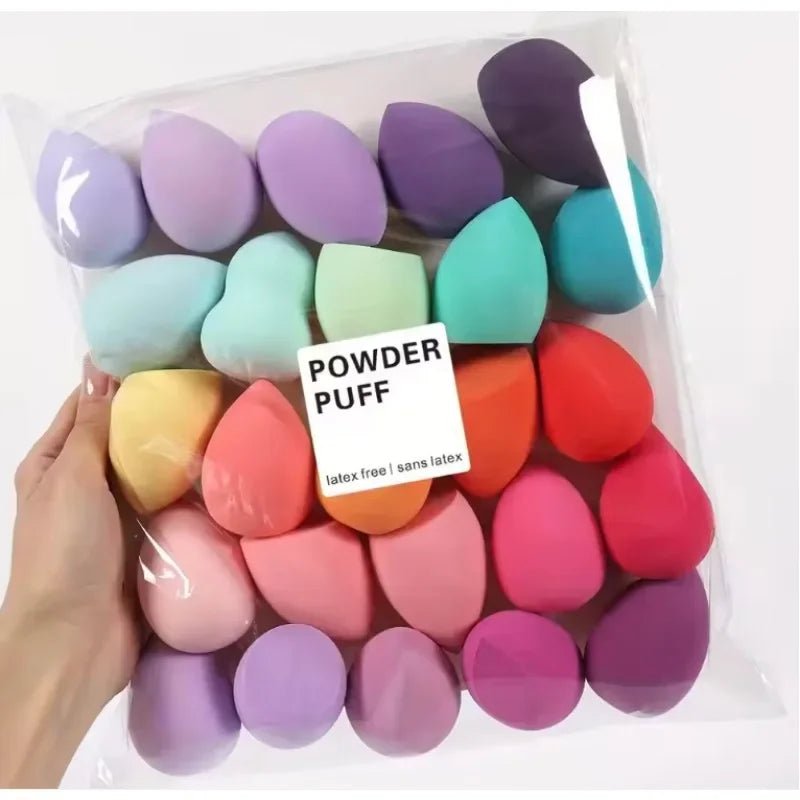 4/7/18piece makeup sponge set suitable for liquid BB cream powder application makeup egg dry wet dual-use powder puff girl - Velvet Haven