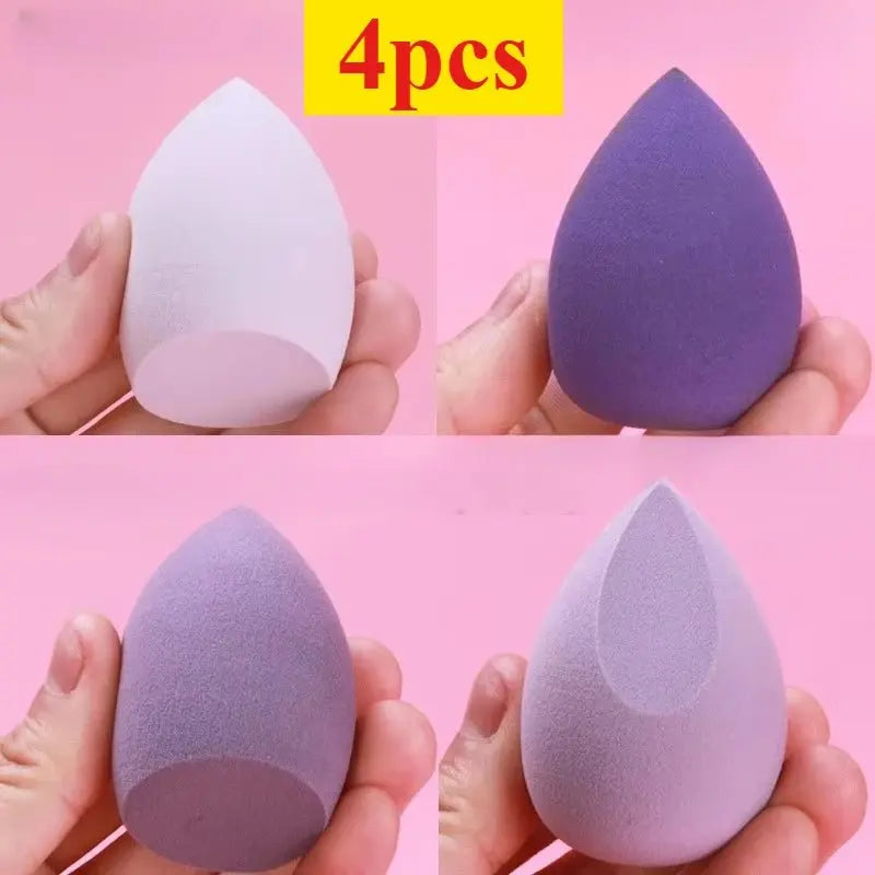 4/7/18piece makeup sponge set suitable for liquid BB cream powder application makeup egg dry wet dual-use powder puff girl - Velvet Haven