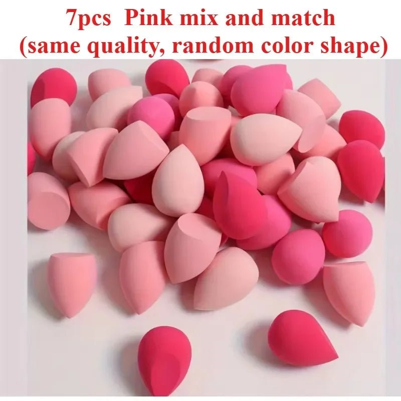 4/7/18piece makeup sponge set suitable for liquid BB cream powder application makeup egg dry wet dual-use powder puff girl - Velvet Haven