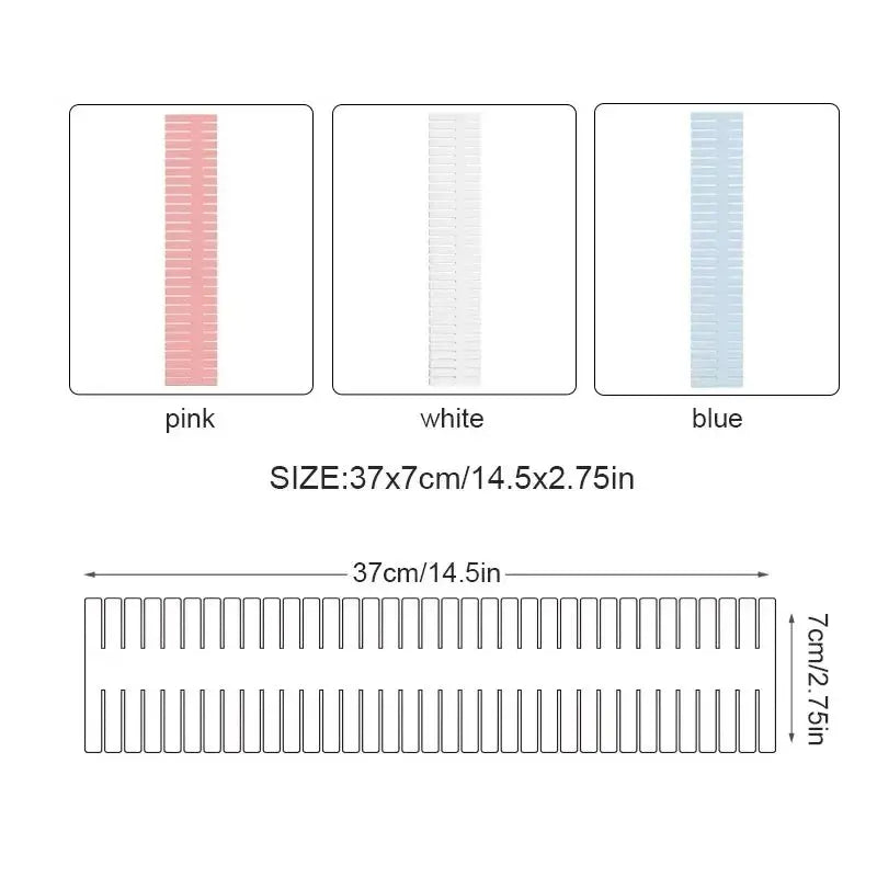 4/8 Pieces Adjustable Drawer Divider Partition Durable Storage Cosmetic Socks Underwear Drawer Clothes Organizer Cabinets - Velvet Haven