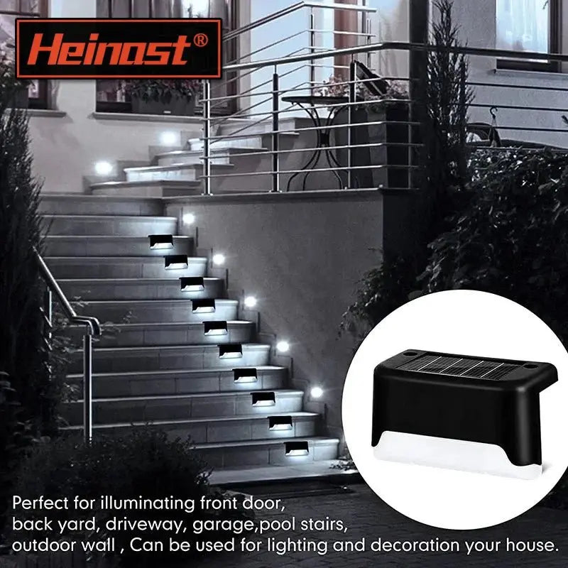 4/8/12Pcs Solar Deck Lights Outdoor Waterproof LED Fence Lights Step Garden Decorate Lamp for Patio Stairs Railing Pathway - Velvet Haven