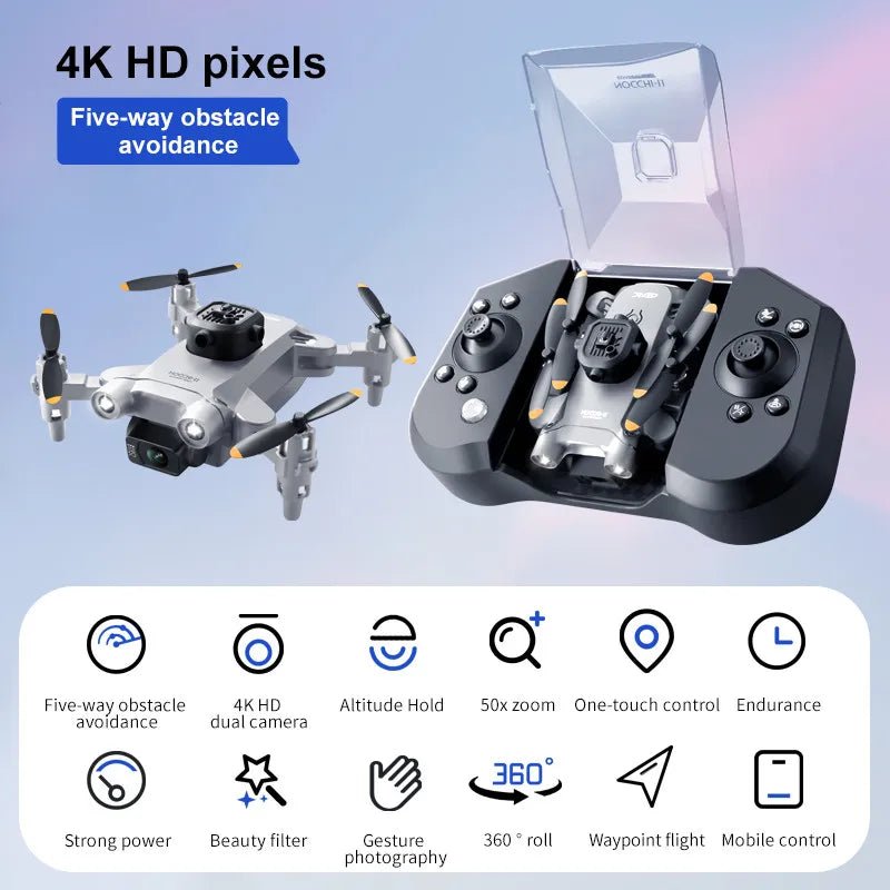 4DRC V30 Foldable Mini Drone with Optional HD Camera and WiFi FPV - Velvet Haven