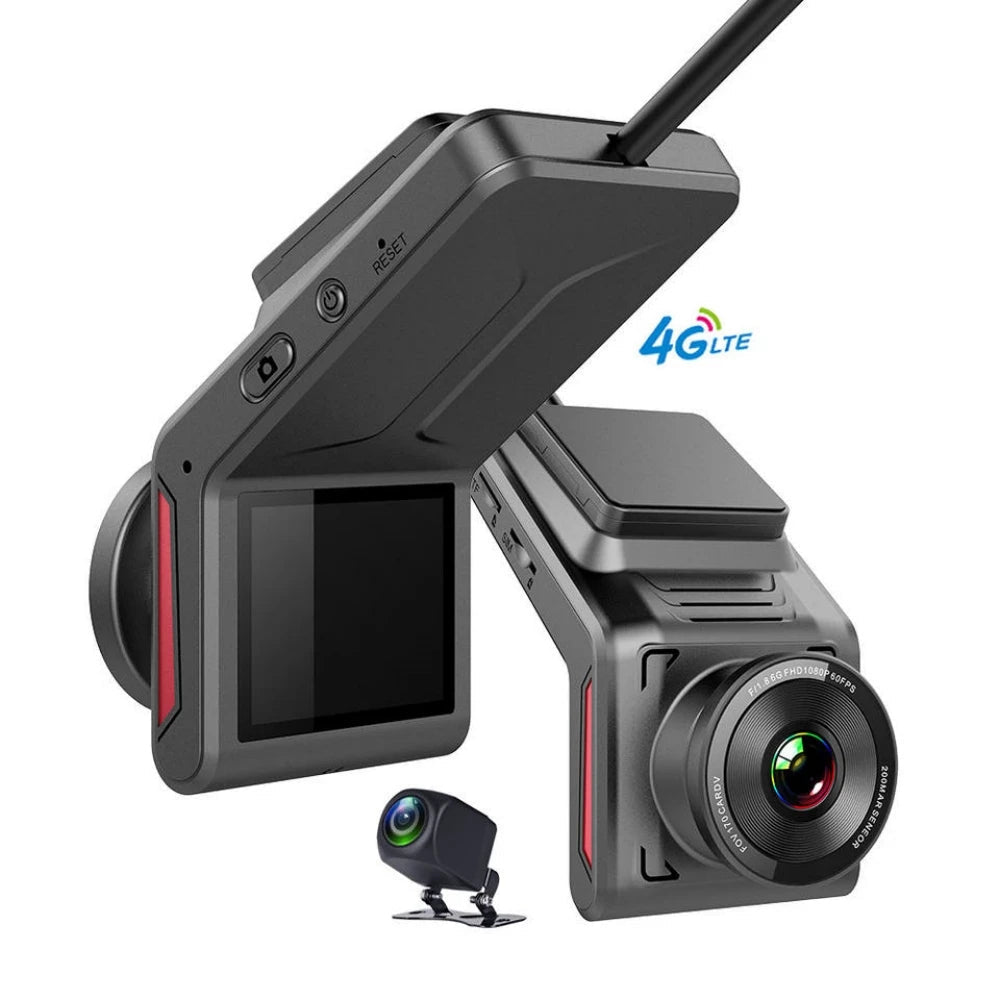 4G Hidden Dash Cam GPS Tracking Support Live Remote Monitoring With Two Camera Video Recording FHD 1080P WiFi Hotspot - Velvet Haven