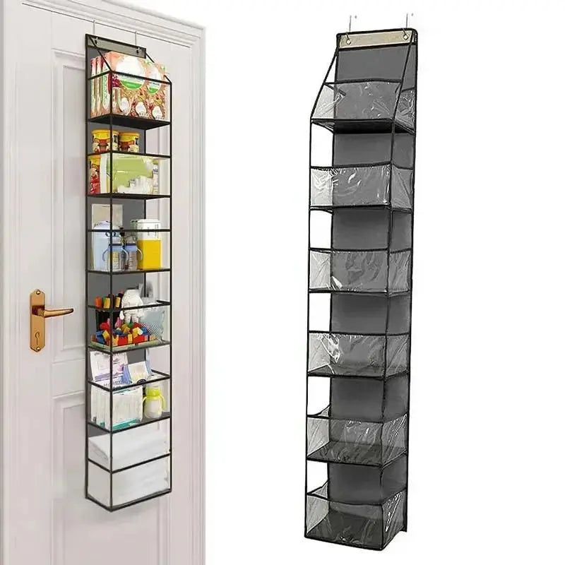4Layer Storage Bag Foldable Hanging Organizers for Bathroom Behind Door Snacks Toys Clothes Storage Accessories Closet Organizer - Velvet Haven