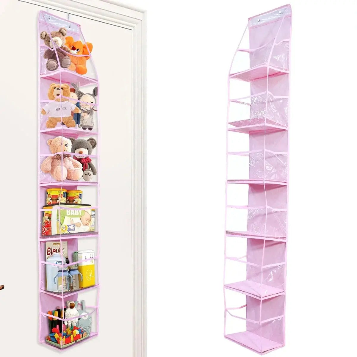 4Layer Storage Bag Foldable Hanging Organizers for Bathroom Behind Door Snacks Toys Clothes Storage Accessories Closet Organizer - Velvet Haven
