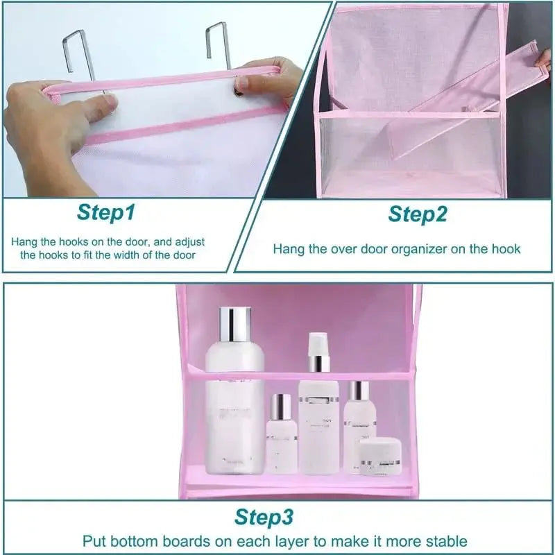 4Layer Storage Bag Foldable Hanging Organizers for Bathroom Behind Door Snacks Toys Clothes Storage Accessories Closet Organizer - Velvet Haven