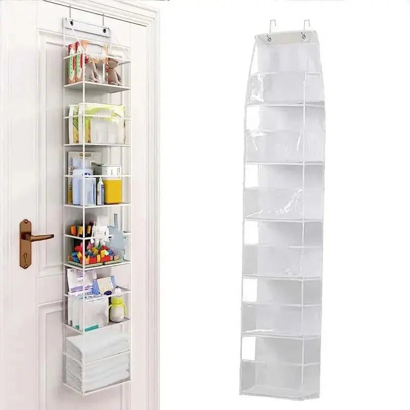 4Layer Storage Bag Foldable Hanging Organizers for Bathroom Behind Door Snacks Toys Clothes Storage Accessories Closet Organizer - Velvet Haven