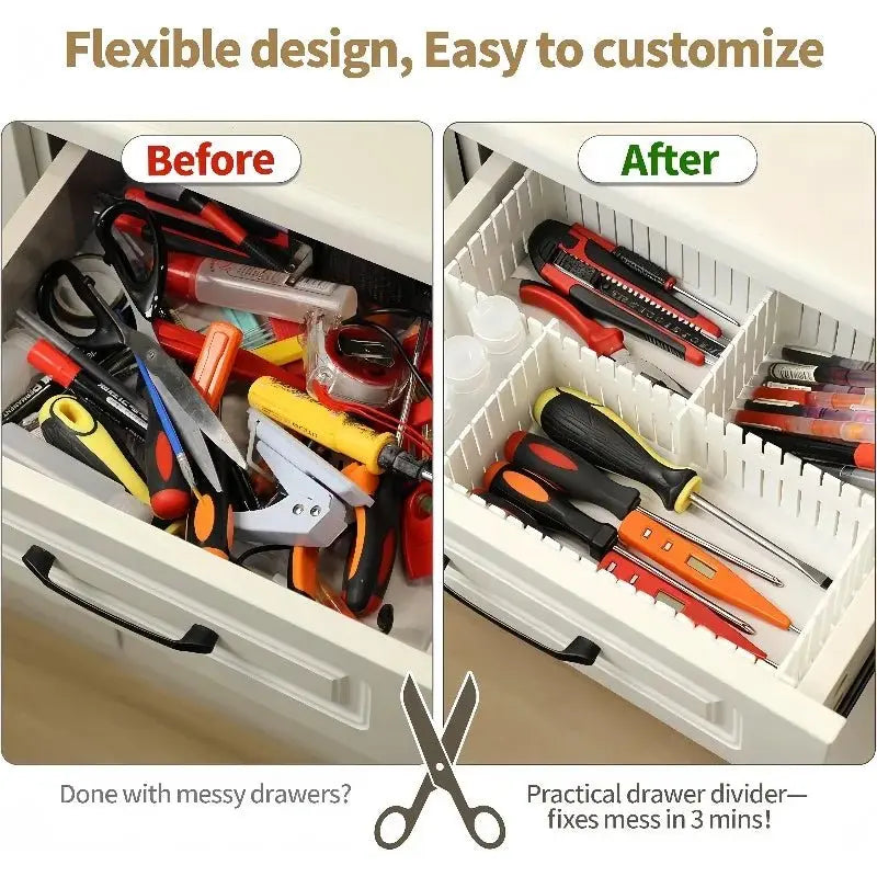 4pcs/set Adjustable Divider Adjustable Drawer Organizer Setting Underwear Socks Sundries Drawer Organizer Home Cabinet Organizer - Velvet Haven