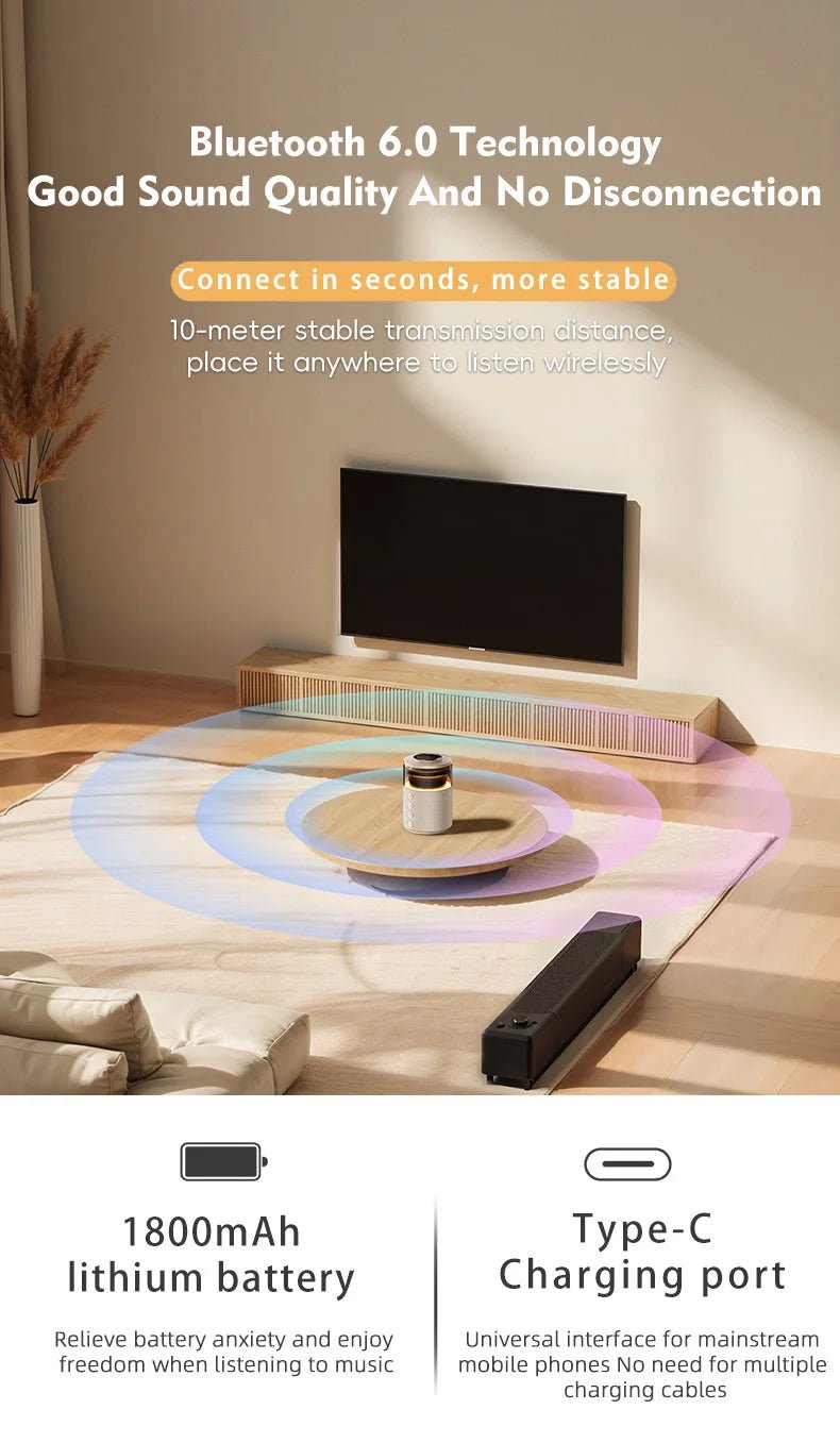 5-in-1 Magnetic Wireless Charging Station with Speaker & Night Light - Velvet Haven