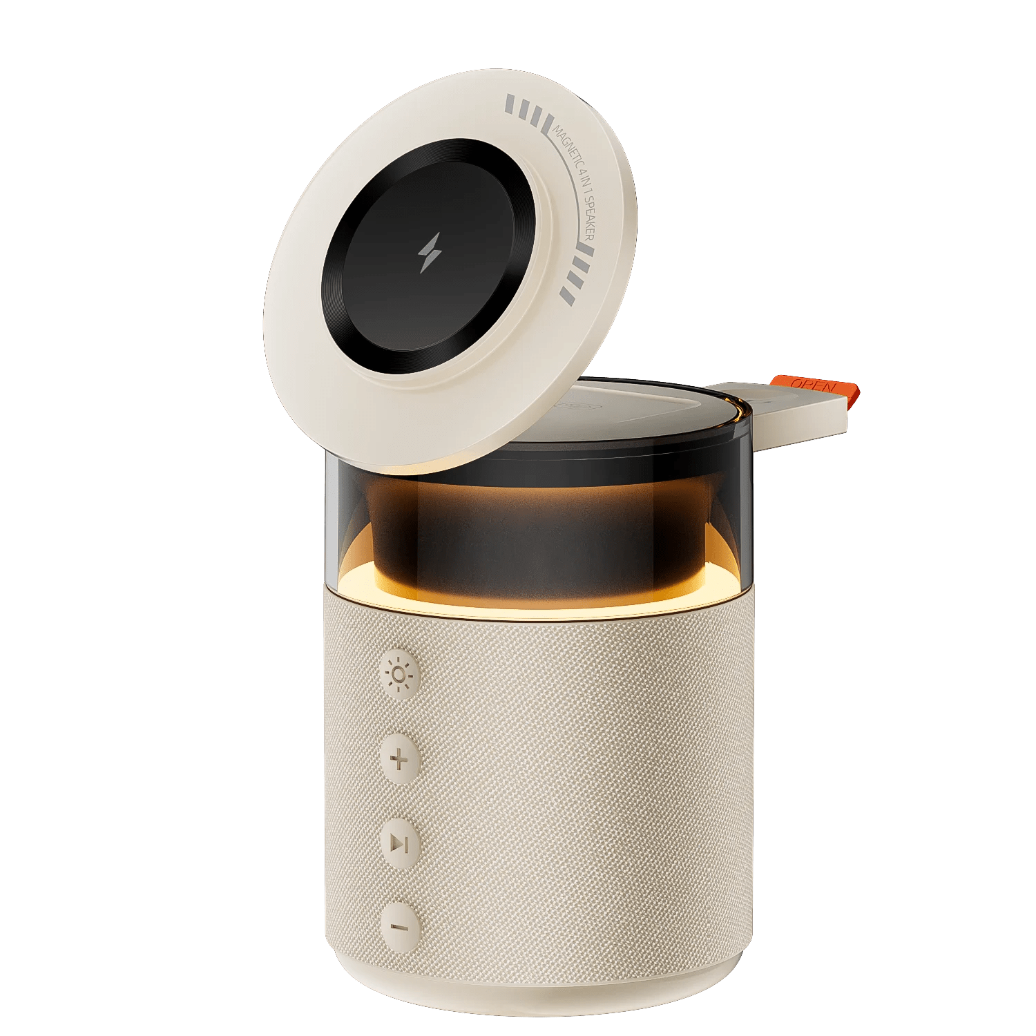 5-in-1 Magnetic Wireless Charging Station with Speaker & Night Light - Velvet Haven