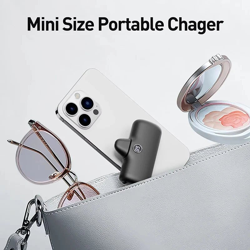 5000mAh Mini Power Bank 20W Fast Portable Charger - Velvet Haven