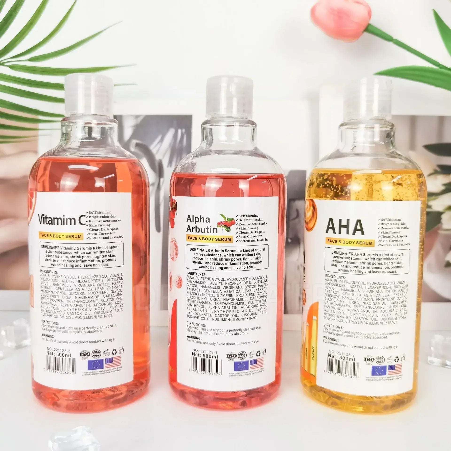 500ml Hyaluronic Acid Niacinamide Vitamin C AHA Face Serum - Velvet Haven