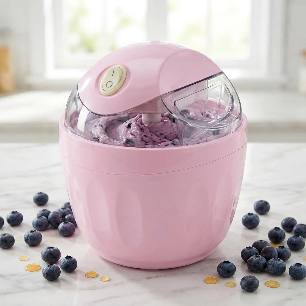 500ml Mini Electric Ice Cream Maker - One-Touch Personal Frozen Dessert Machine - Velvet Haven