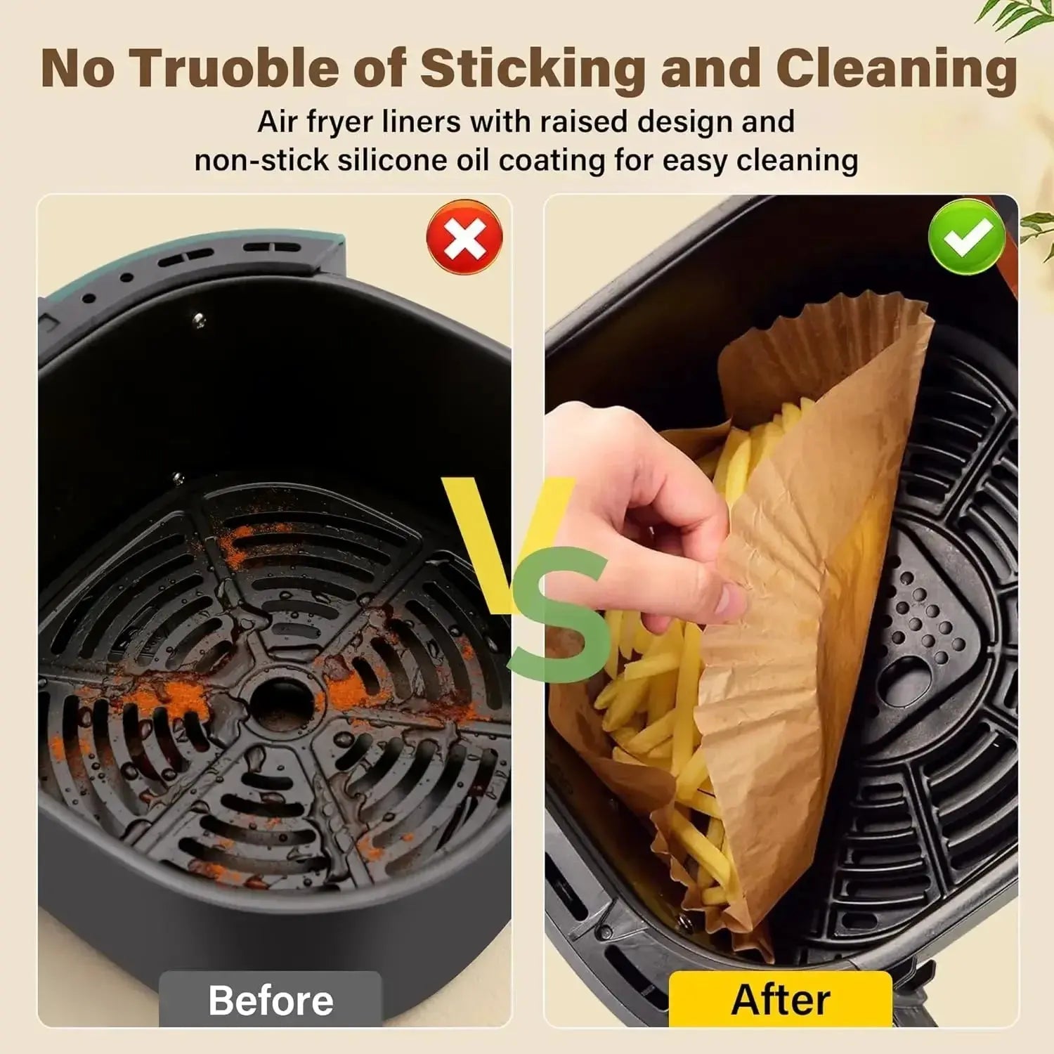 50/200PCS Kitchens Accessories Air Fryer Paper Kitchen Utensils Disposable Square Round Pastry Molds BBQ Plate Non-stick Pad - Velvet Haven