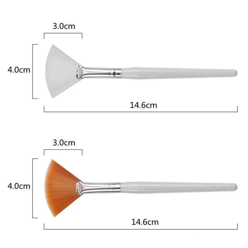 5/10pcs Fan Shape Foundation Makeup Brushes Multifunctional Facial Mask Brush Essential Oil Women Beauty Makeup Tools Brush - Velvet Haven