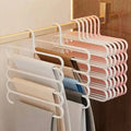 5/10pcs Home Use Space Saving Clothes Hanger,Multi-Function Closet Organizers And Storage,Non Slip Plastic Multi-Layer Clothing Rack,Suitable For Storing Pants Jeans Scarf Dorm Room Essentials For College Students - Velvet Haven