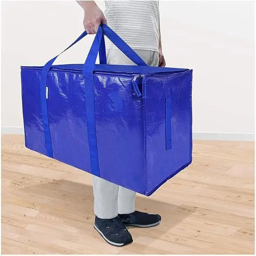 6 Pack Extra Large Moving Bags Heavy Duty with Zippers & Carrying Handles, Durable Storage Bags Moving Boxes for Closet Organize - Velvet Haven
