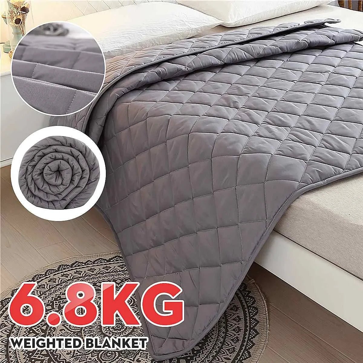 6 Size Weighted Blanket for Adult Blankets Decompression Sleep Aid Pressure Sleeping Blanket Heavy Blanket Throw Blanket Bed - Velvet Haven