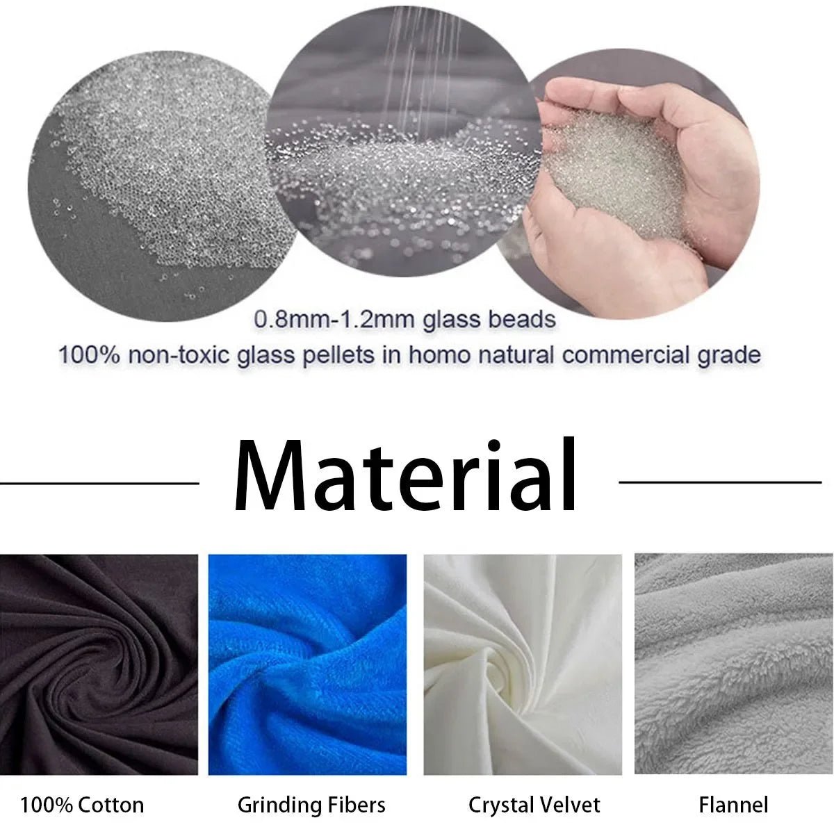 6 Size Weighted Blanket for Adult Blankets Decompression Sleep Aid Pressure Sleeping Blanket Heavy Blanket Throw Blanket Bed - Velvet Haven