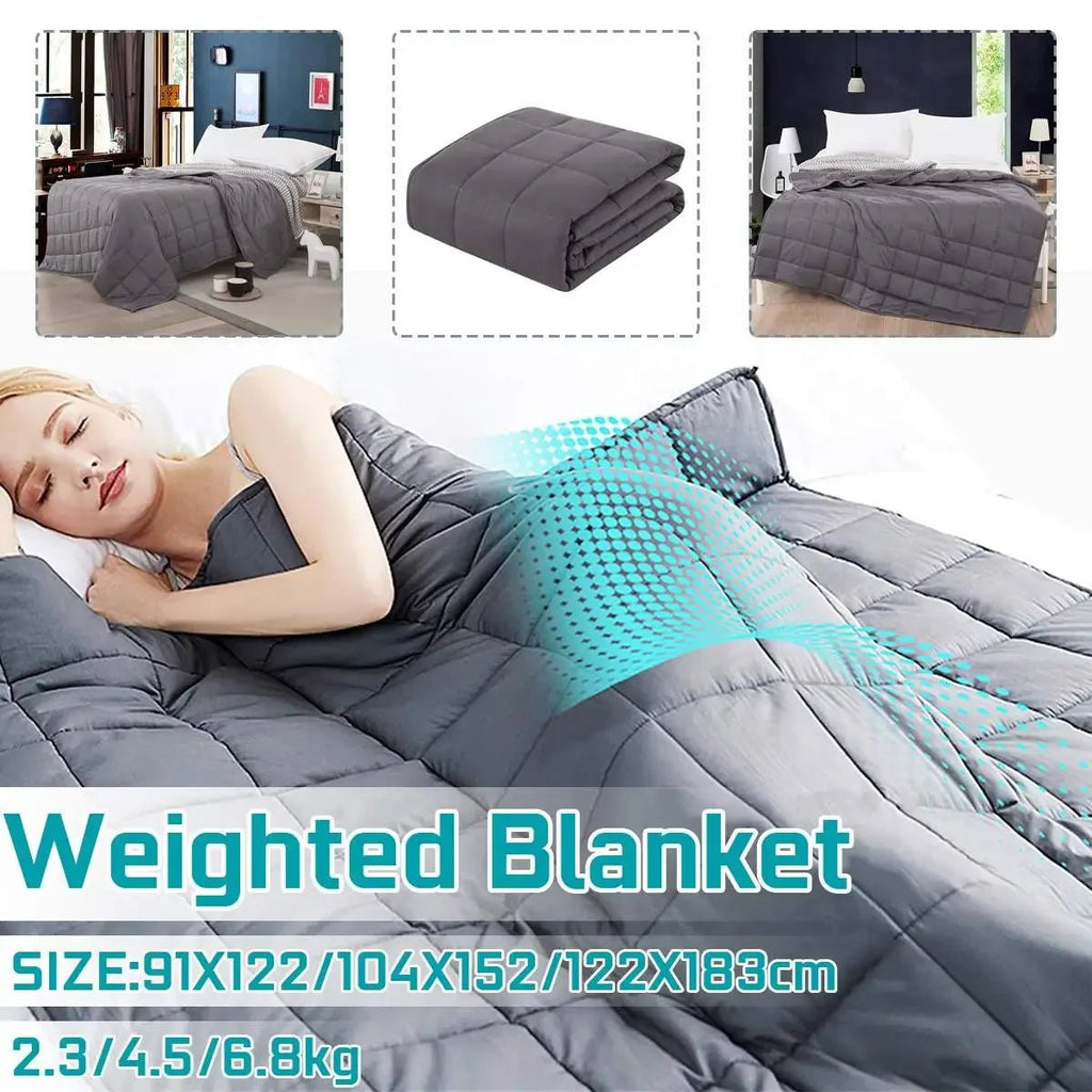 6 Size Weighted Blanket for Adult Throw Blanket Bed Blankets Decompression Sleep Aid Pressure Sleeping Blanket Heavy Blankets - Velvet Haven
