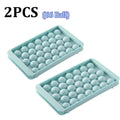 66/33 Ice Ball Mold - Whiskey Cocktail Round Ice Cube Maker with Lid, Perfect Hockey Ball Shape, BPA Free Mini Tray Kitchen Tool - Velvet Haven