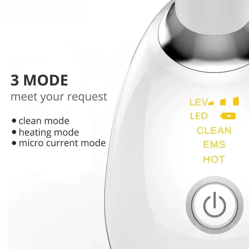 7 Color EMS Neck Beauty Device Face Lifting Massager Double Chin Remover Anti Wrinkle LED Photon Skin Tightening Facial Massager - Velvet Haven