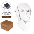 7 Colors Light LED Face Neck Beauty Mask Photon Red Light Facial Skin Care Anti Aging Rejuvenation Brighten Skin Care Tool - Velvet Haven